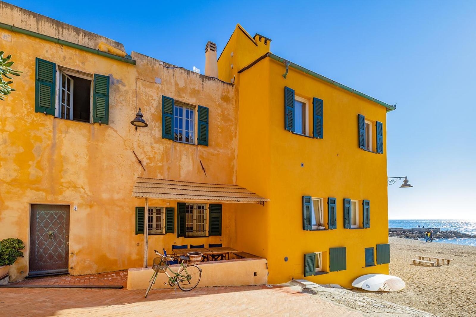 Casa Saracena Fronte Mare Villa Varigotti Bagian luar foto